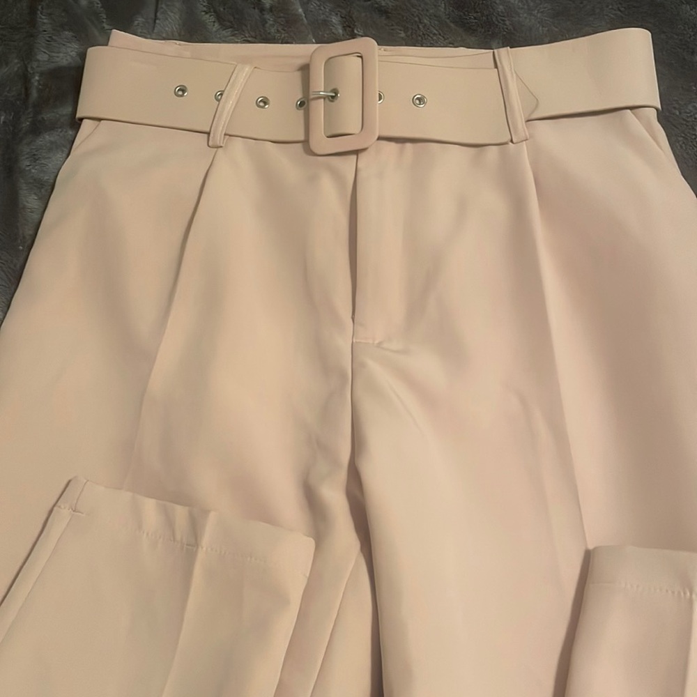 SHEIN - blush color straight leg pants - size L (15in waist)- 40in length NWOT